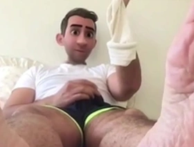 Gay stepdad's secret: wanking over male bodybuilding magazines