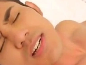 Five adorable Asian men in a steamy gay scene.