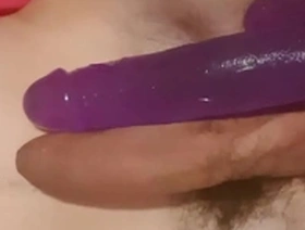 Solo boy enjoying a solo pleasure with a dildo
