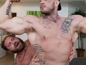 Guy selector - cock workout at home with riley mitchel & davin strong