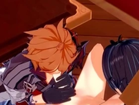 Genshin impact yaoi - zhongli x tartaglia hardsex - sissy crossdress japanese asian manga anime game porn gay