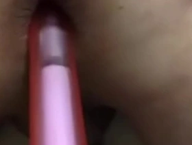 Asstoying with vibrator